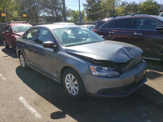 3VW2K7AJ4CM378372 - 2012 VOLKSWAGEN JETTA BASE GRAY photo 1