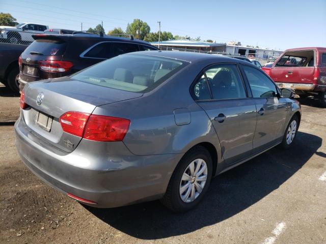 3VW2K7AJ4CM378372 - 2012 VOLKSWAGEN JETTA BASE GRAY photo 4