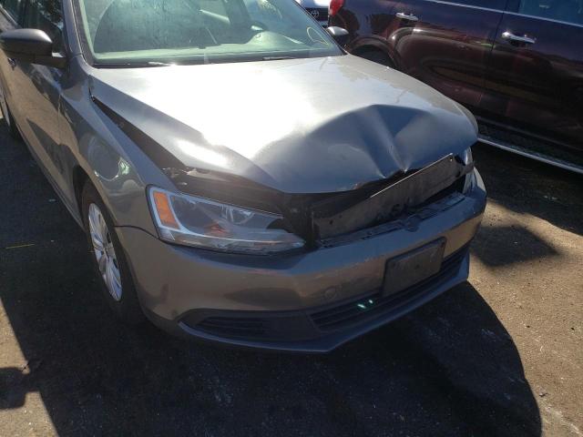 3VW2K7AJ4CM378372 - 2012 VOLKSWAGEN JETTA BASE GRAY photo 9