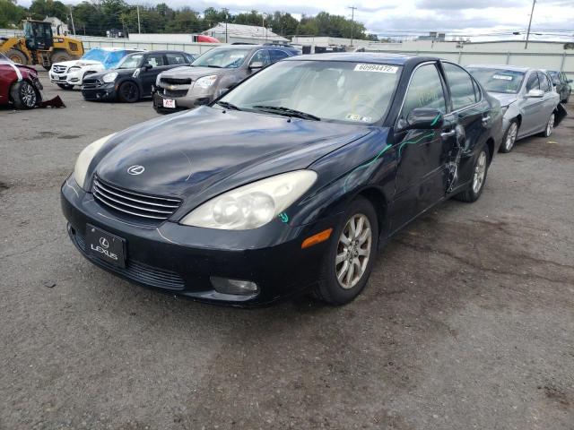 JTHBF30G320053573 - 2002 LEXUS ES 300 BLACK photo 2