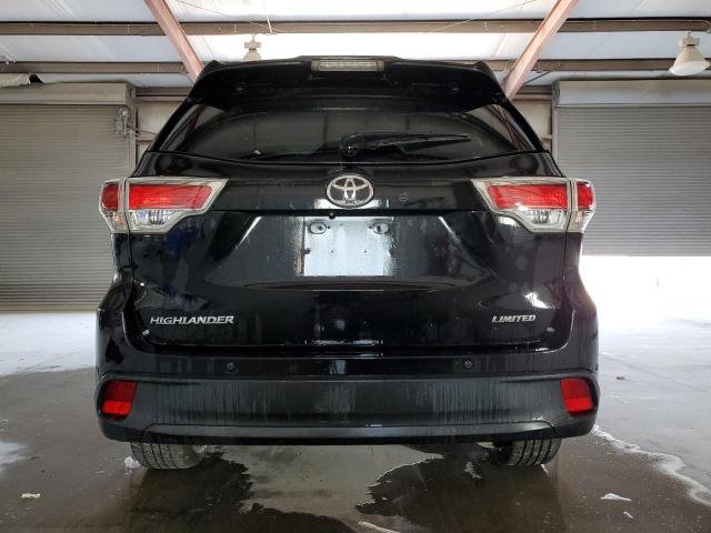 5TDYKRFH1FS090201 - 2015 TOYOTA HIGHLANDER BLACK photo 6