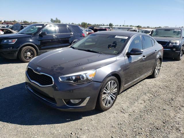 KNALN4D71E5160487 - 2014 KIA CADENZA PR GRAY photo 2