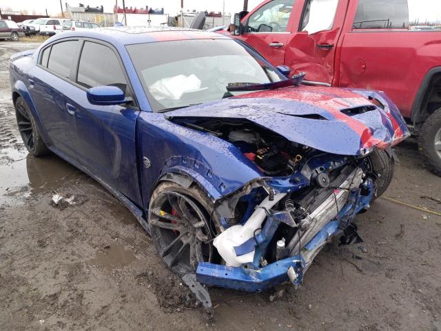 2C3CDXL96LH190959 - 2020 DODGE CHARGER SR BLUE photo 1