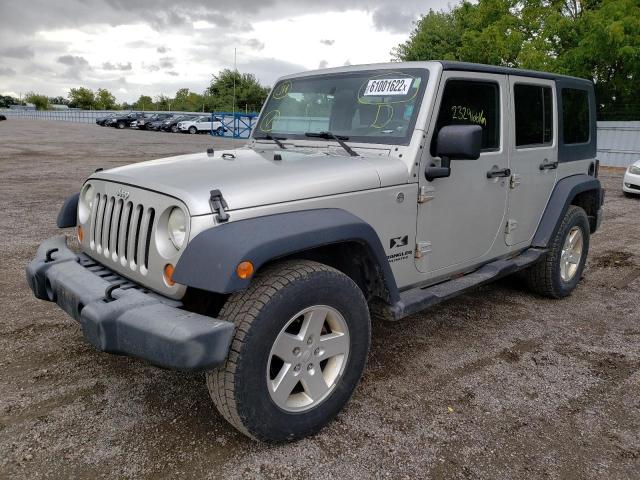 1J4GA39147L124316 - 2007 JEEP WRANGLER X SILVER photo 2