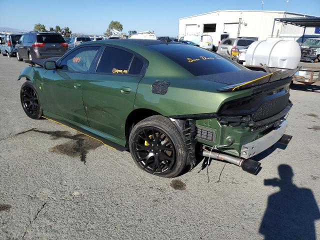 2C3CDXHG0MH501973 - 2021 DODGE CHARGER GT GREEN photo 3