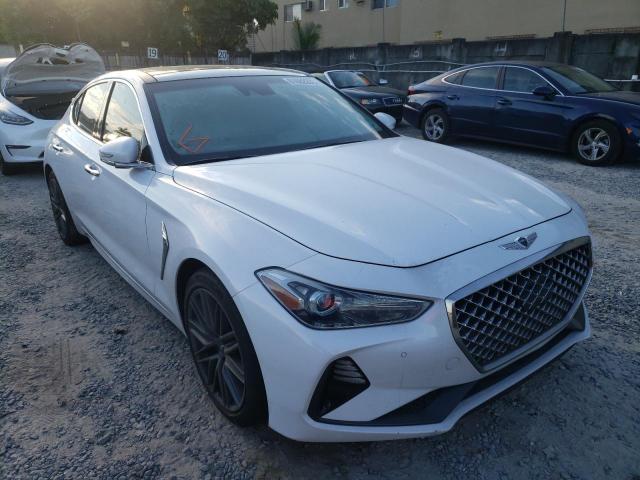 KMTG34LA1KU026573 - 2019 GENESIS G70 ELITE WHITE photo 1