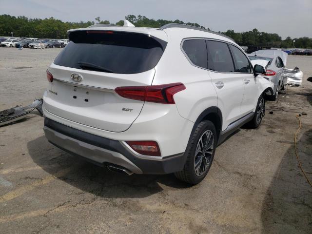 5NMS53AA7KH020378 - 2019 HYUNDAI SANTA FE L WHITE photo 4