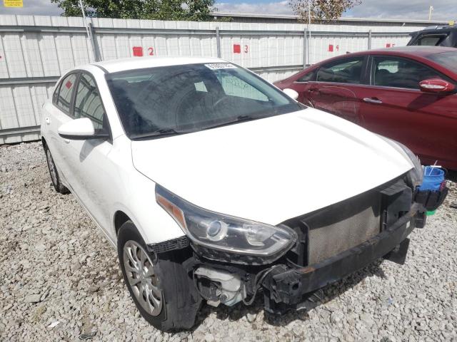 3KPF24AD1KE027022 - 2019 KIA FORTE FE WHITE photo 1