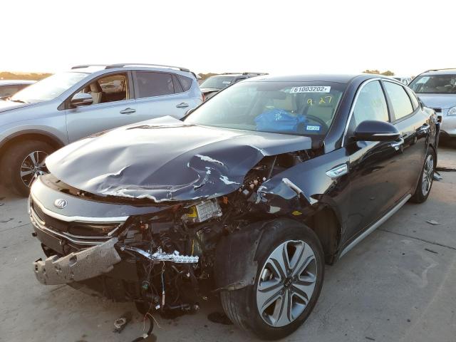 KNAGU4LE7J5022628 - 2018 KIA OPTIMA HYB BLACK photo 2