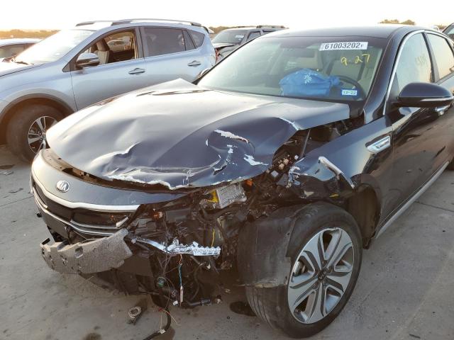 KNAGU4LE7J5022628 - 2018 KIA OPTIMA HYB BLACK photo 9