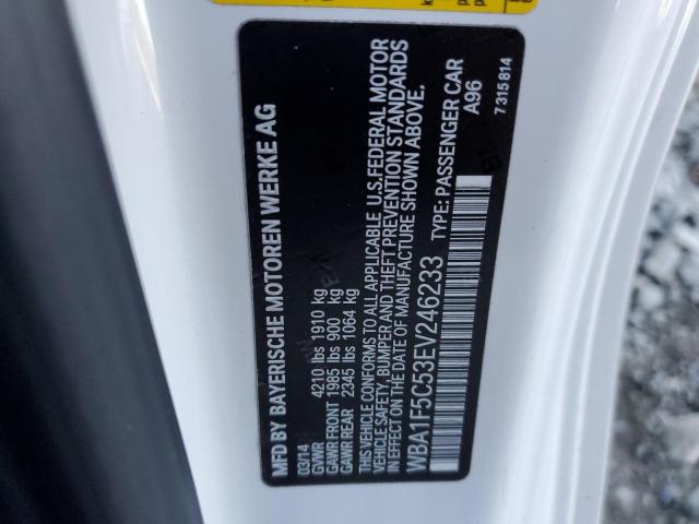 WBA1F5C53EV246233 - 2014 BMW 228 I Beyaz fotoğraf 10