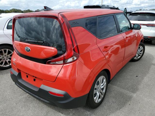 KNDJ23AU1M7139228 - 2021 KIA SOUL LX RED photo 4