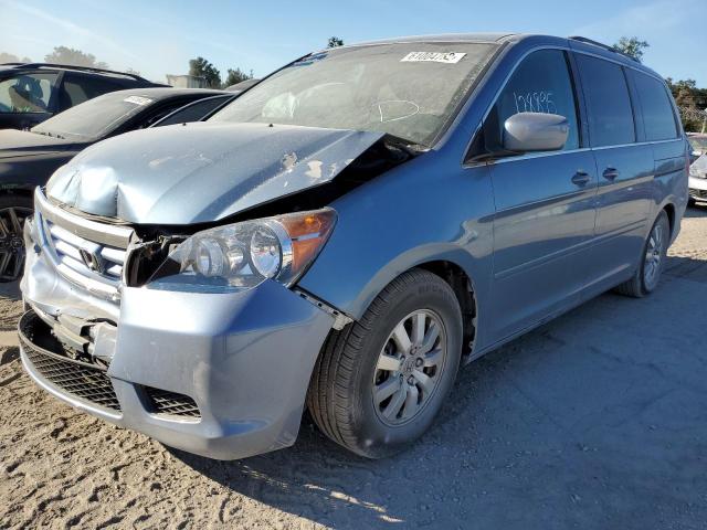 5FNRL38409B044831 - 2009 HONDA ODYSSEY EX BLUE photo 2