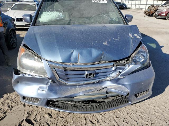 5FNRL38409B044831 - 2009 HONDA ODYSSEY EX BLUE photo 9