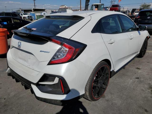 SHHFK7H43MU427294 - 2021 HONDA CIVIC SPOR WHITE photo 4