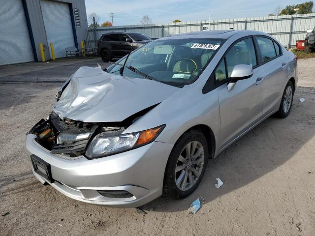 19XFB2F95CE338348 - 2012 HONDA CIVIC EXL Gümüş foto 2