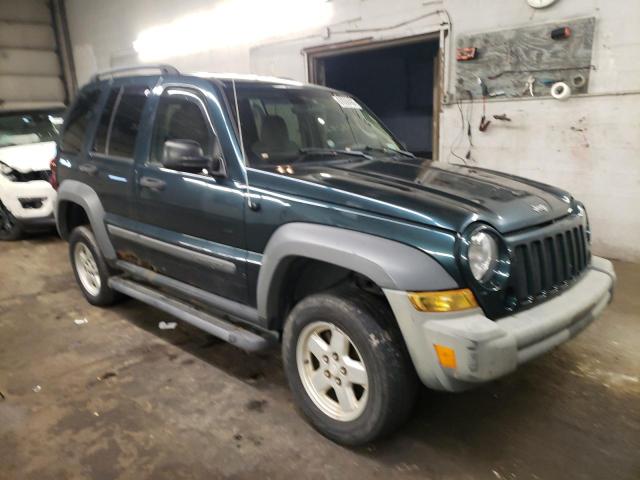 1J4GL48K75W616120 - 2005 JEEP LIBERTY SP TEAL photo 1