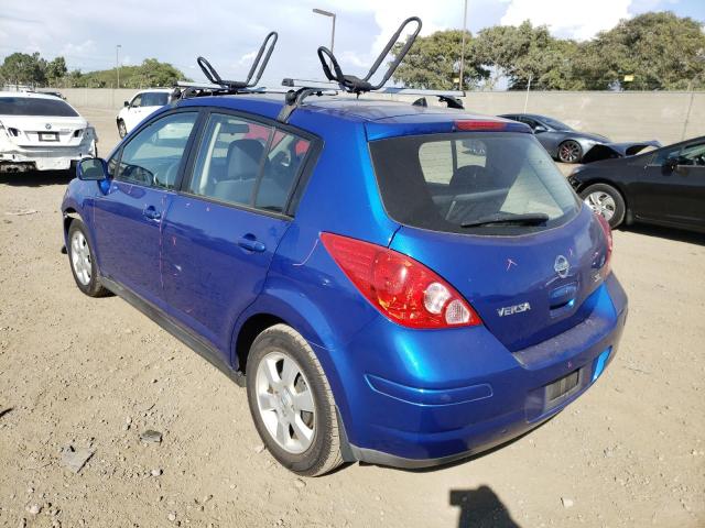 3N1BC13E69L405456 - 2009 NISSAN VERSA S BLUE photo 3