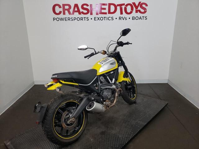 ML015ANM0GT007725 - 2016 DUCATI SCRAMBLER YELLOW photo 4