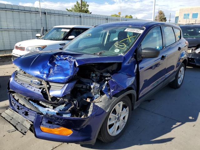 1FMCU0F71FUB72539 - 2015 FORD ESCAPE S BLUE photo 2