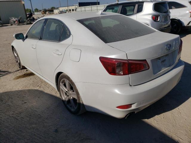 JTHBF5C28D5186735 - 2013 LEXUS IS 250 WHITE photo 3