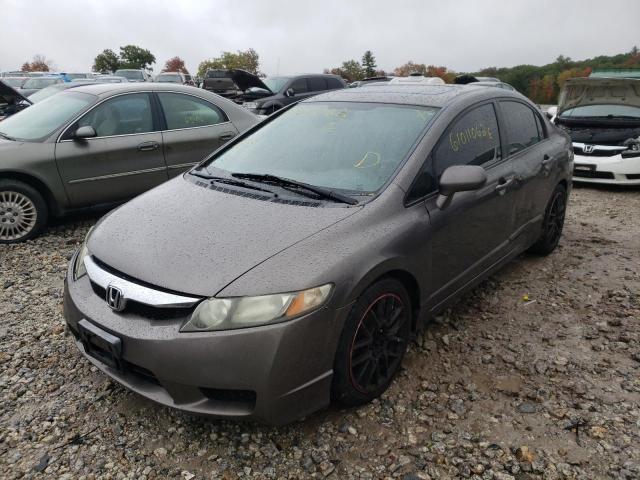 19XFA169X9E019307 - 2009 HONDA CIVIC EXL Qəhvəyi foto 2