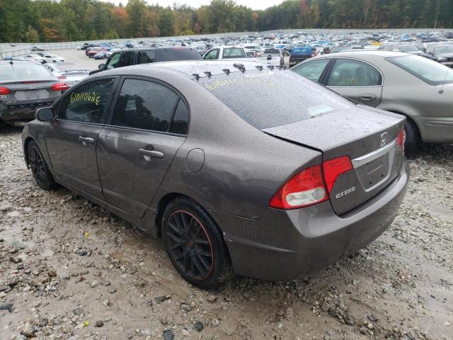 19XFA169X9E019307 - 2009 HONDA CIVIC EXL Qəhvəyi foto 3