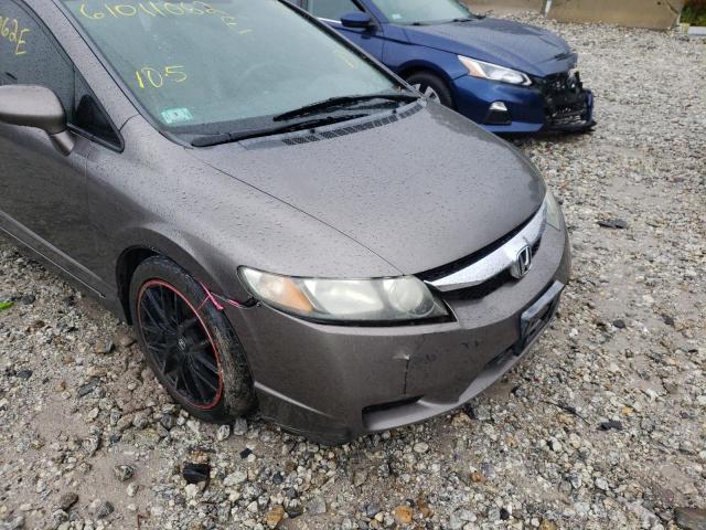 19XFA169X9E019307 - 2009 HONDA CIVIC EXL Qəhvəyi foto 9