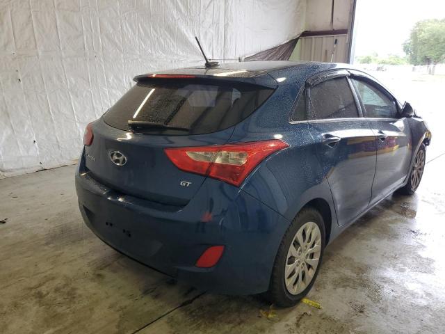 KMHD35LH9GU318608 - 2016 HYUNDAI ELANTRA GT BLUE photo 4