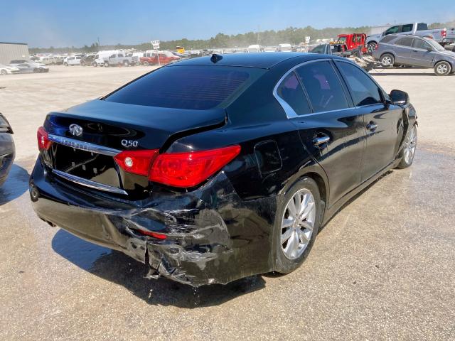 JN1BV7AP7FM353984 - 2015 INFINITI Q50 BASE BLACK photo 4