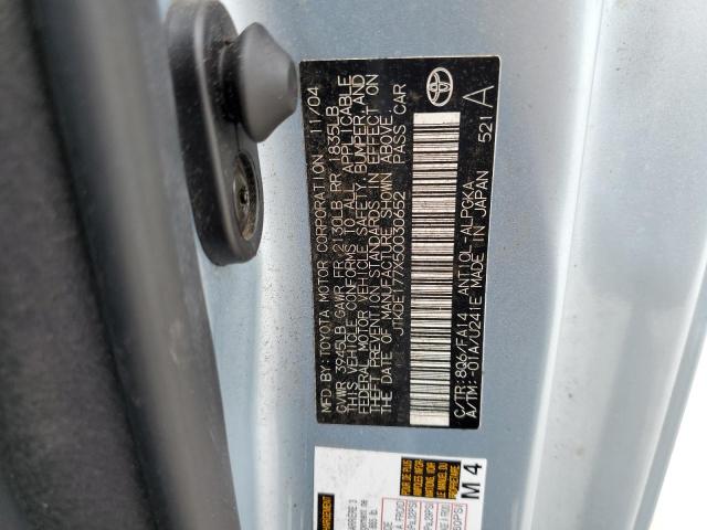 JTKDE177X50030652 - 2005 TOYOTA SCION TC ლურჯი ფოტო 10