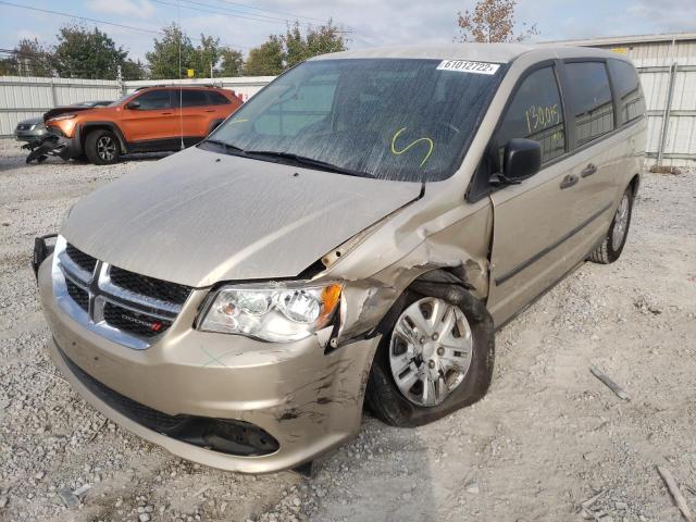 2C4RDGBG5GR126160 - 2016 DODGE GRAND CARA GOLD photo 2