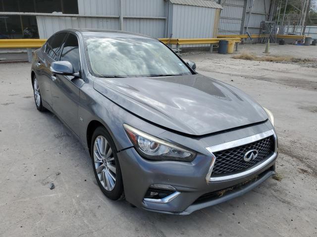 JN1EV7AP6JM359815 - 2018 INFINITI Q50 LUXE SILVER photo 1