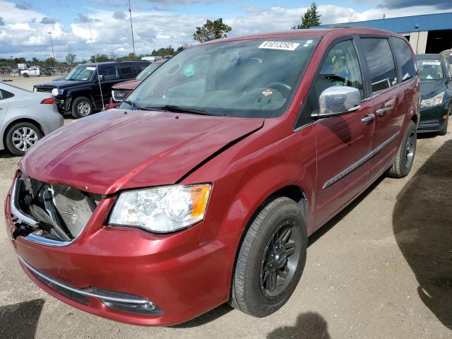 2C4RC1CG9CR411758 - 2012 CHRYSLER TOWN & COU BURGUNDY photo 2