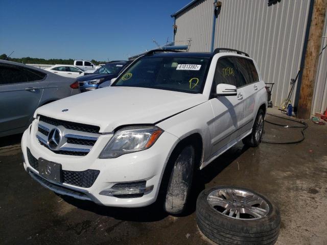 WDCGG8JB6DF973051 - 2013 MERCEDES-BENZ GLK 350 4M WHITE photo 2