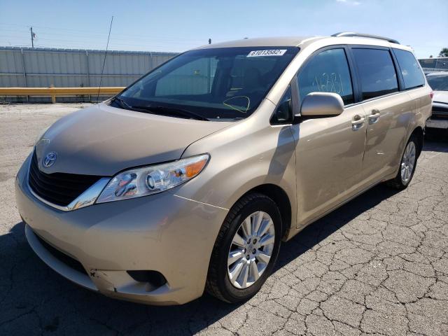 5TDJK3DC2CS035287 - 2012 TOYOTA SIENNA LE TAN photo 2