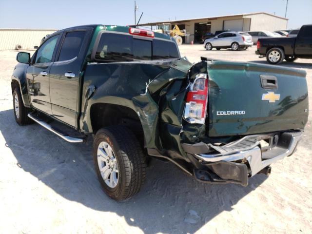 1GCGSCE30G1102724 - 2016 CHEVROLET COLORADO L GREEN photo 3