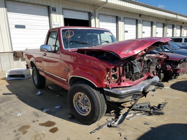 1FTEF14H4RNA27938 - 1994 FORD F150 MAROON photo 1