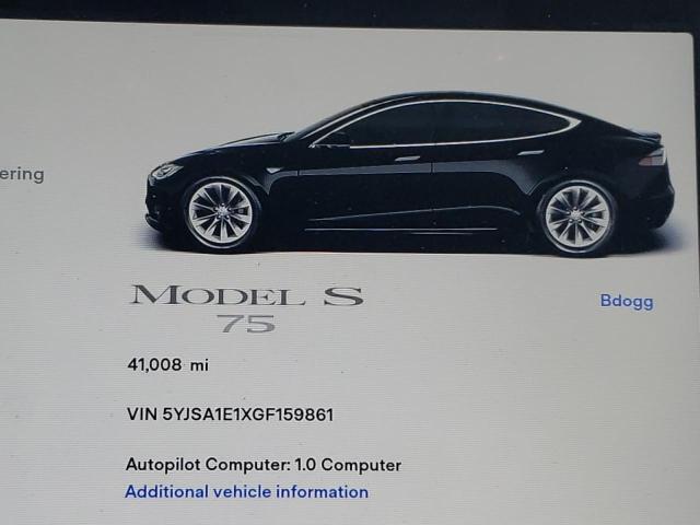 5YJSA1E1XGF159861 - 2016 TESLA MODEL S Սև լուսանկար 8