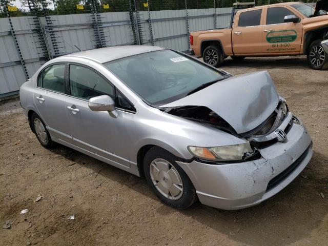 JHMFA36228S029063 - 2008 HONDA CIVIC HYBR SILVER photo 1