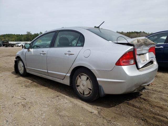 JHMFA36228S029063 - 2008 HONDA CIVIC HYBR SILVER photo 3