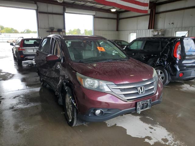 5J6RM4H72EL081250 - 2014 HONDA CR-V EXL BURGUNDY photo 1