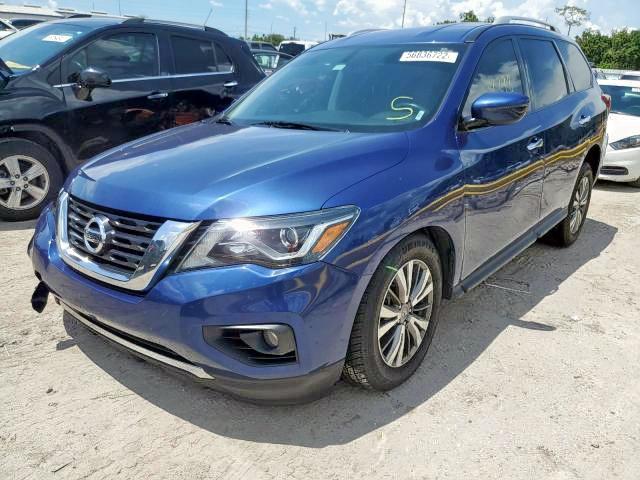 5N1DR2MN7KC592499 - 2019 NISSAN PATHFINDER BLUE photo 2