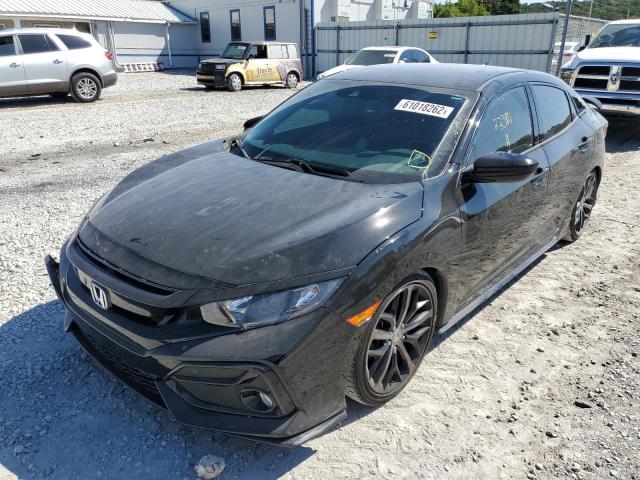 SHHFK7H41MU222556 - 2021 HONDA CIVIC SPOR BLACK photo 2