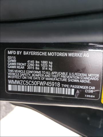 WMWZC5C50FWP45918 - 2015 MINI COOPER S C BLACK photo 10