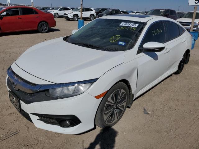 2HGFC1F79HH635173 - 2017 HONDA CIVIC EXL أبيض صورة 2
