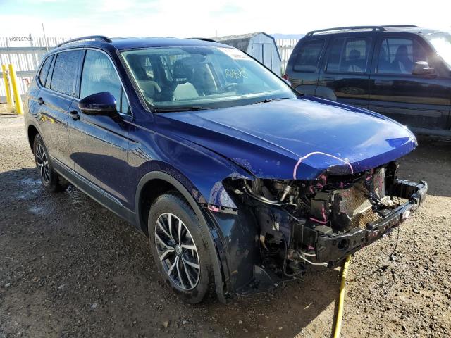 3VV3B7AX3MM003202 - 2021 VOLKSWAGEN TIGUAN SE BLUE photo 1