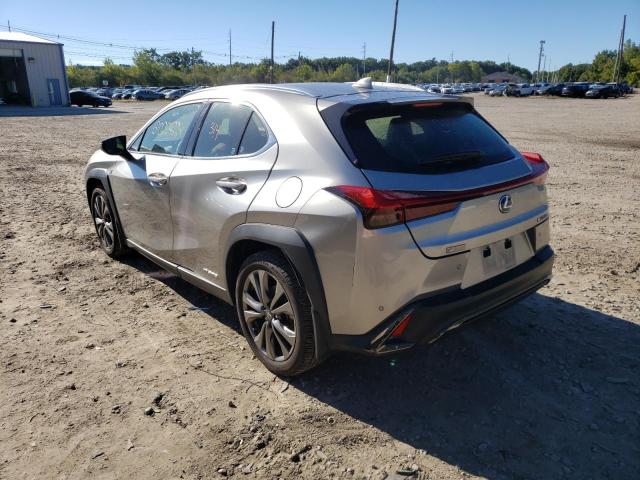 JTHR9JBHXM2052895 - 2021 LEXUS UX 250H SILVER photo 3