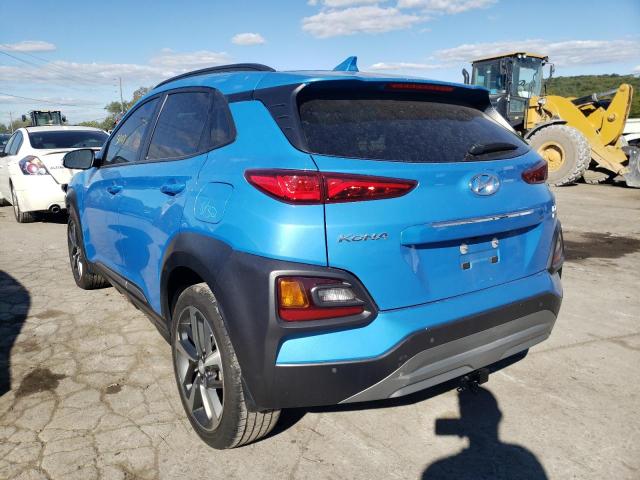 KM8K5CA50KU375545 - 2019 HYUNDAI KONA ULTIM BLUE photo 3