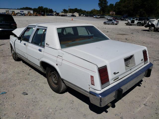 2FABP43F5FX200674 - 1985 FORD LTD CROWN WHITE photo 3